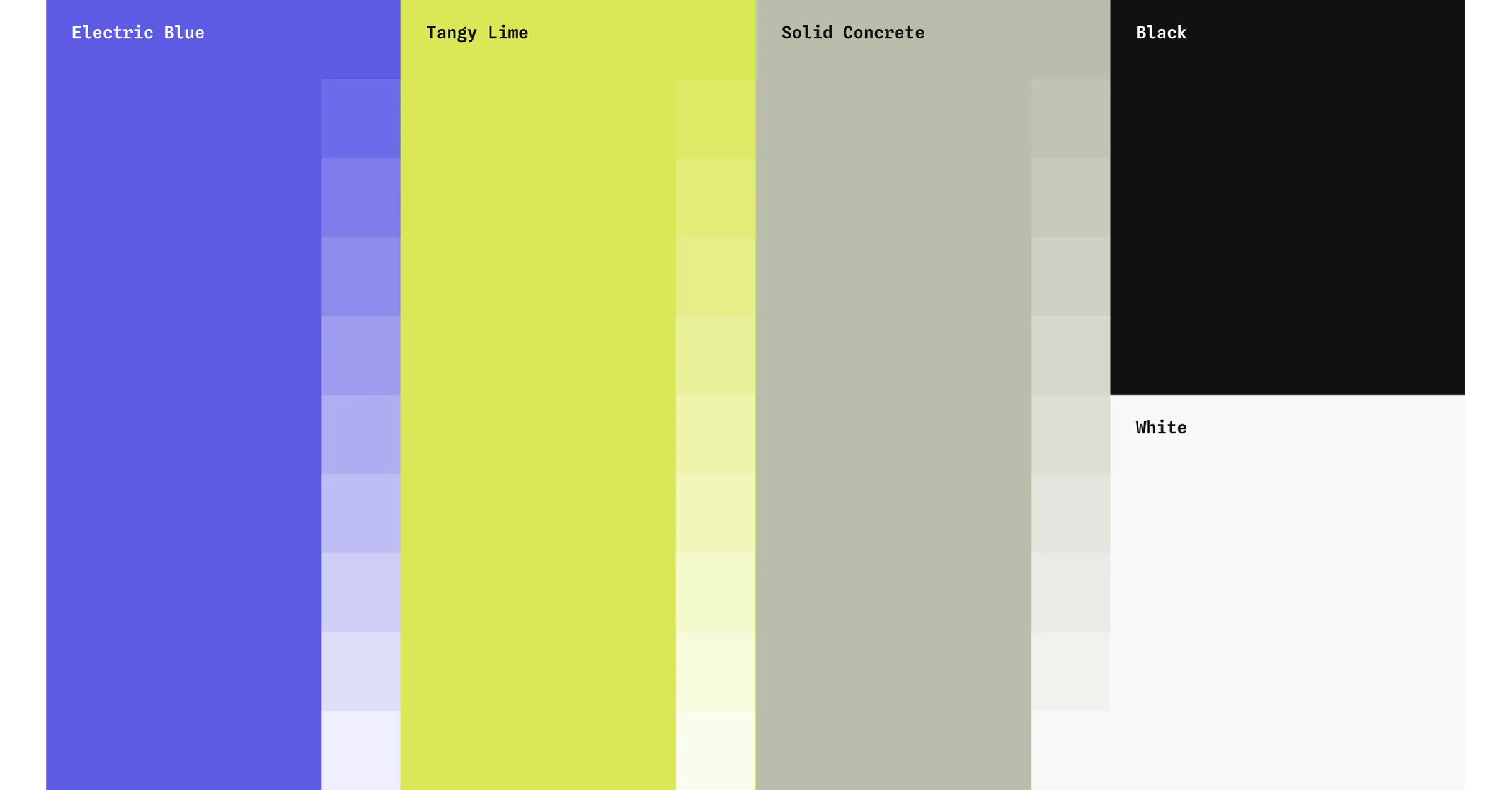 DWM colour palette and logo system.